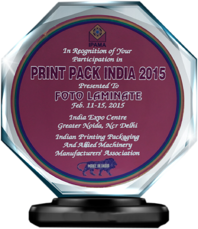 PRINT PACK INDIA INDIA EXPO CENTER GREATER NOIDA AWARD IN 2015